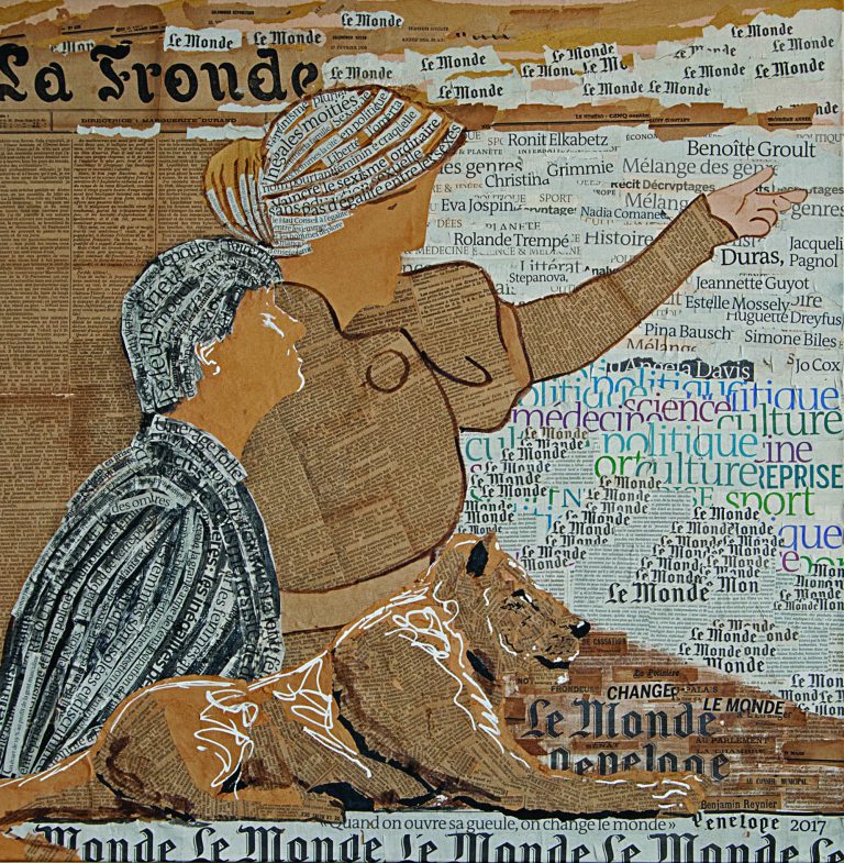 Histoire(s),hommage à Marguerite Durand - 2017 - 70 x 70 cm