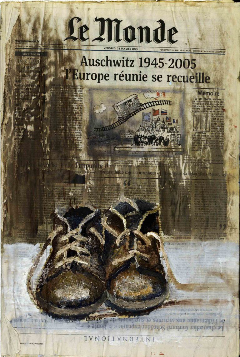 Auschwitz 60 ans après, 1945-2005, recto - 2005 - 47 x 32 cm