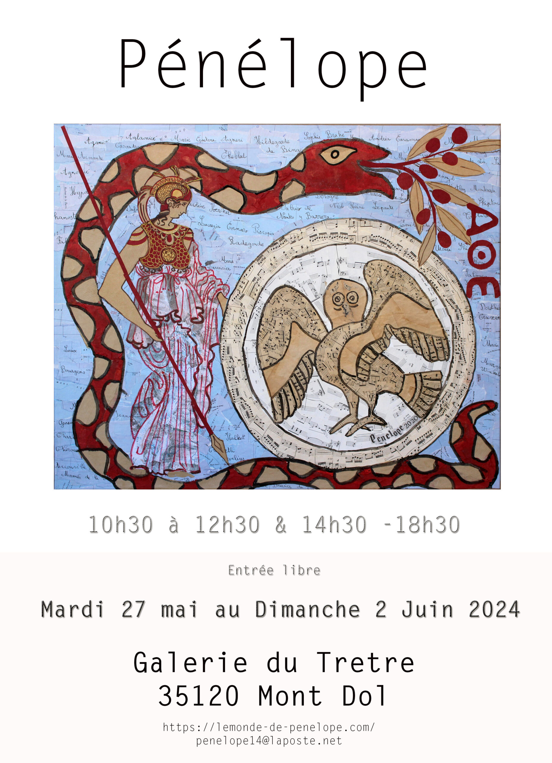 affiche exposition Mont Dol mai juin 2024
