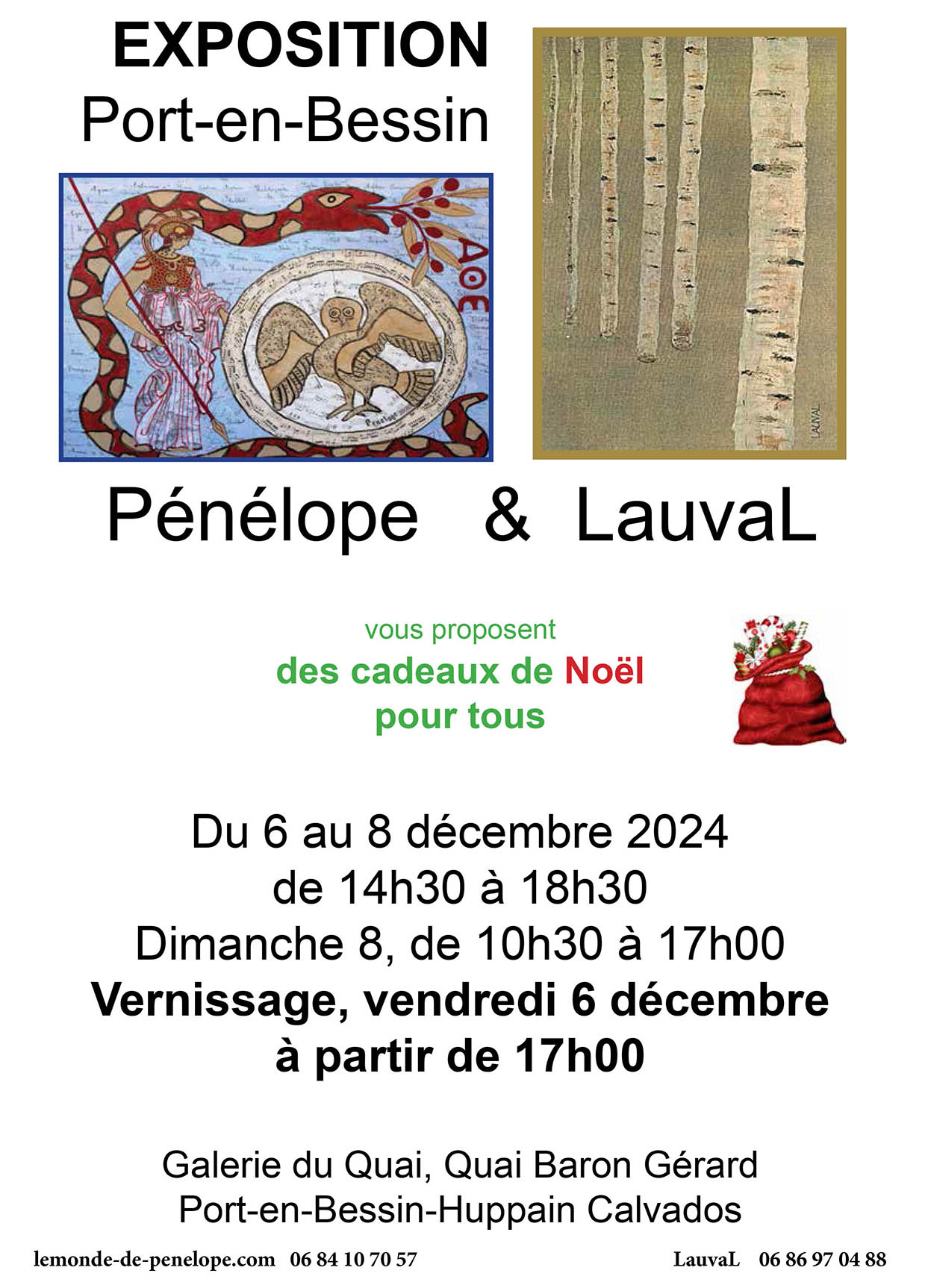 affiche exposition Pénélope et lauval