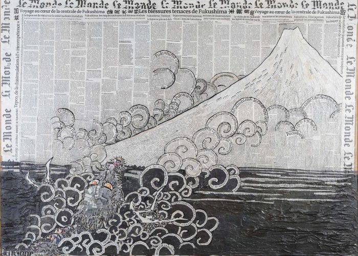 Fukushima. Hommage à Hokusai Série I – vue n° 5 - 2014 - 80 x 110 cm