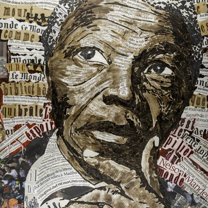 Afrik : Mythes et Réalités d'un Monde. Madiba, Culture et idées 3/5 - 2014/2015 - 81 x 100 cm